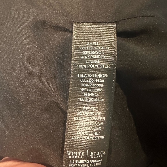 White House Black Market Blazer, Black, Size 6 - Picture 5 of 5